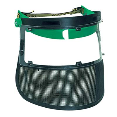 Visiera rete nylon e policarbonato dual