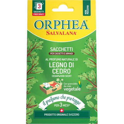 Antitarme salvalana cassetti armadi orphea