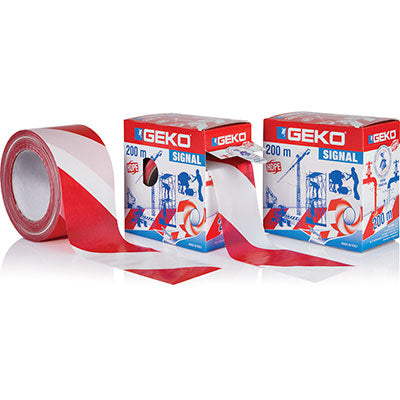 Nastro segnaletico bianco/rosso