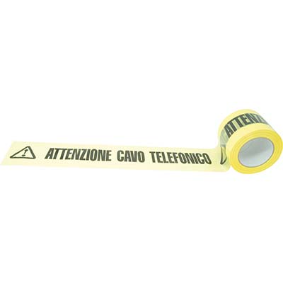 Nastro segnaletico attenzione cavo telefonico