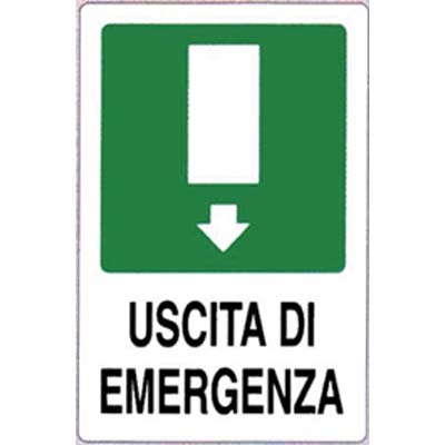 Targa segnaletica uscita emergenza