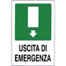 TARGA SEGNALETICA USCITA EMERGENZA