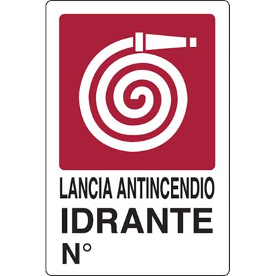 Targa segnaletica idrante