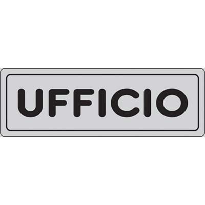 Targa segnaletica adesiva ufficio
