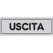 TARGA SEGNALETICA ADESIVA USCITA