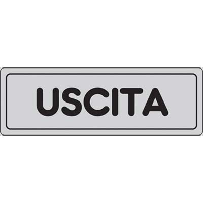 Targa segnaletica adesiva uscita