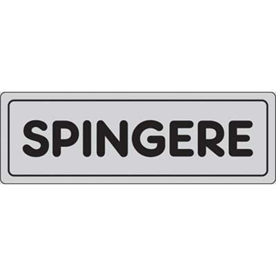 Targa segnaletica adesiva spingere
