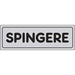 TARGA SEGNALETICA ADESIVA SPINGERE