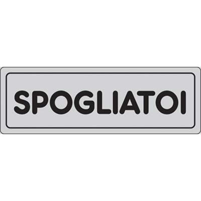 Targa segnaletica adesiva spogliatoi