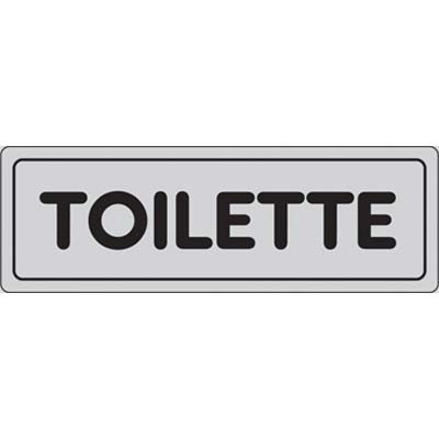Targa segnaletica adesiva toilette