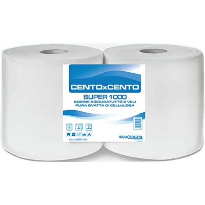 Carta asciugamani a rotolo super 1000