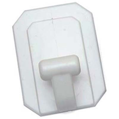 Gancio adesivo plastica