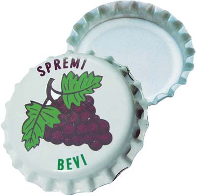 Tappo corona smaltato vino