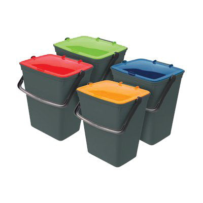 Pattumiera immondizia ecologico set 4