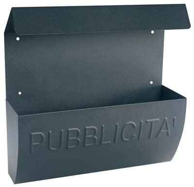 Cassetta porta pubblicita reclame alubox