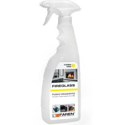 Pulitore vetro spray fireglass faren