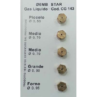 Ugelli ricambio x fornelli gas gpl