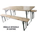 SET TAVOLO + PANCHE BIRRERIA 2 GAMBE DOMUS