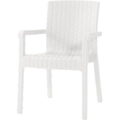 Sedia rattan kreta + braccioli domus