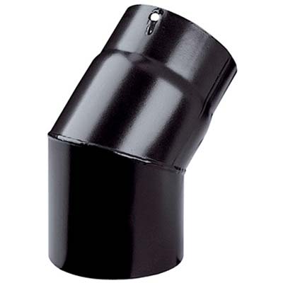 Gomito legna 45° plus nero opaco save