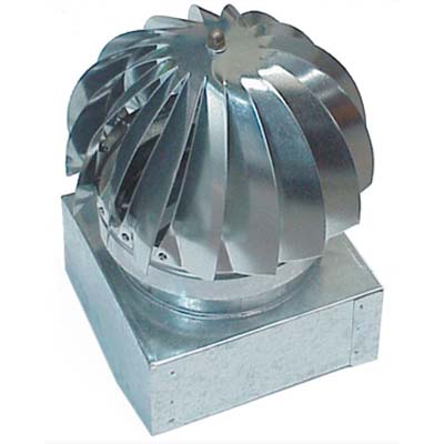 Ventolino girevole base quadra zincato