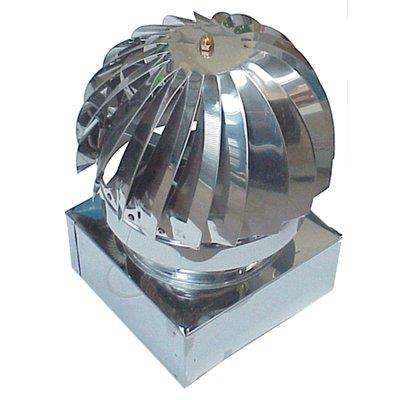 Ventolino girevole base quadra inox aisi 304