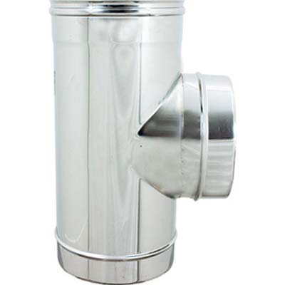 TUBO A TEE 90° MMF ACCIAIO INOX AISI 304