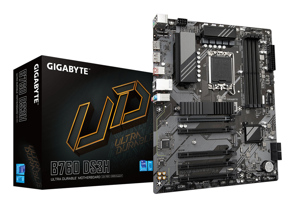 GIGABYTE MB 1700 12/13°GEN. B760 DS3H D4 4xDDR4 4xSATA M.2 HDMI/DP