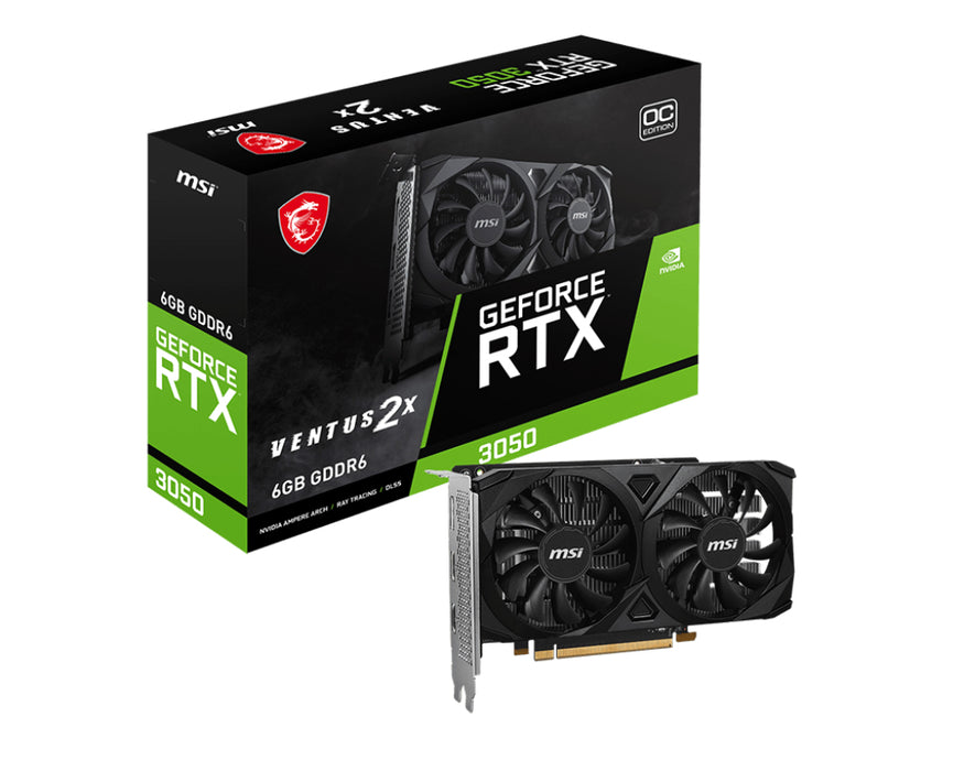 MSI VGA RTX 3050 6GB VENTUS 2X OC HDMI/DP GDDR6 V812-055R