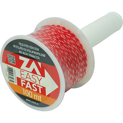 Filo edilizia bianco/rosso +riavvolgitore