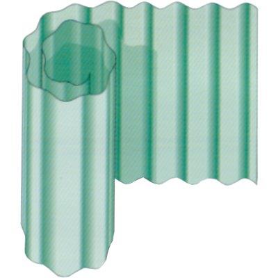 Laminato vetroresina ondulato verde