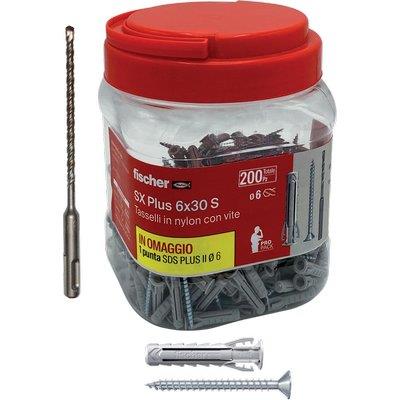 Tassello nylon sx 6s plus vite tsp propack fischer