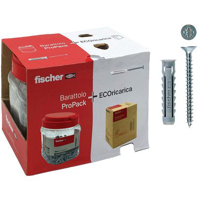 Tassello nylon sx 8s propack + refill fischer