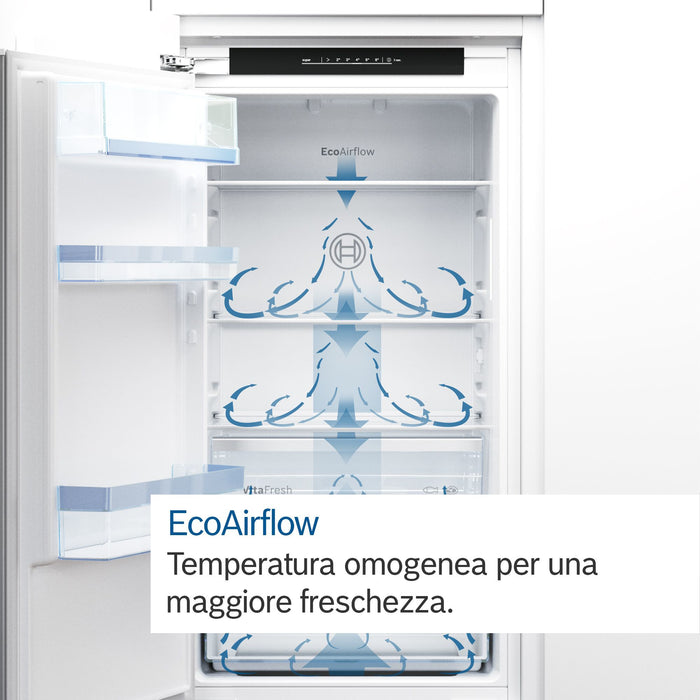 BOSCH FRIGO INCASSO COMBINATO LOW FROST 267LT E BIANCO KIV865SE0