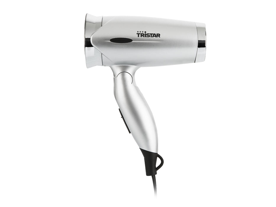 TRISTAR ASCIUGACAPELLI DA VIAGGIO 1200W SILVER HD-2333