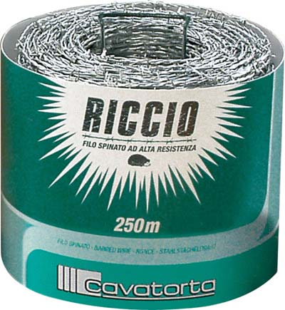 Filo spinato zincato riccio cavatorta