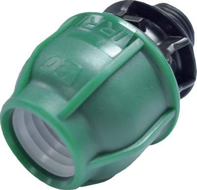 Manicotto a compressione filetto maschio pn10