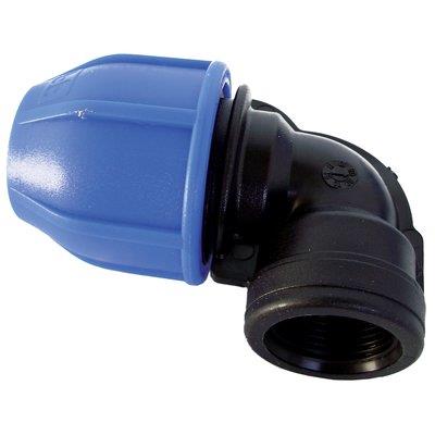Gomito a compressione filetto femmina pn16