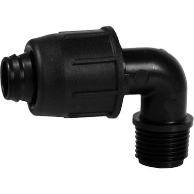 Gomito a compressione filetto maschio pn4