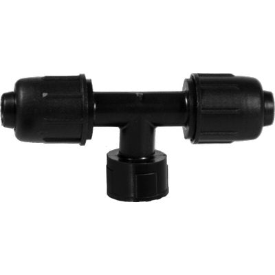 Tee a compressione filetto femmina pn4