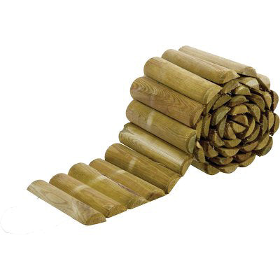 BORDURA AIUOLA A ROTOLO LEGNO EURO