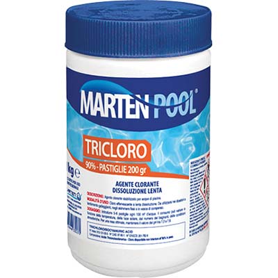 Tricloro x piscina pastiglie marten