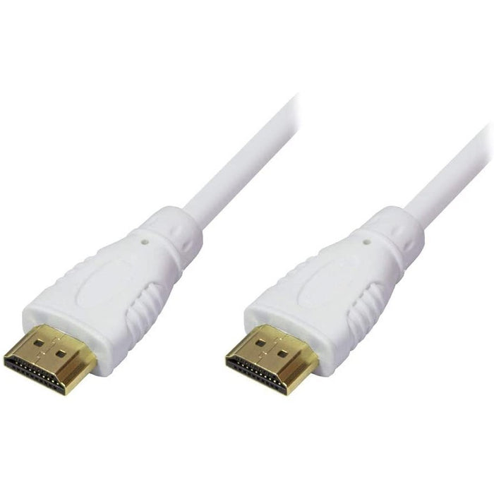 TECHLY CAVO HDMI 0,5 METRI TERMINALI ORO ETHERNET 4K BIANCO RETAIL