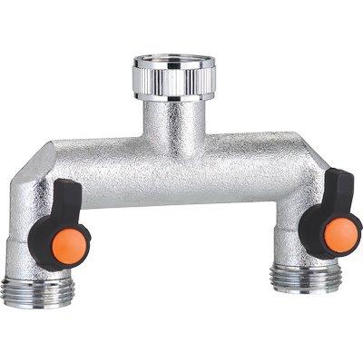 Presa a rubinetto + 2 innesti fil ottone claber