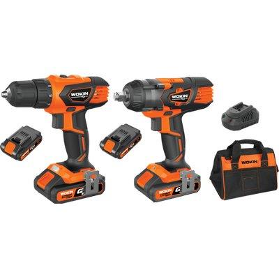 Trapano + avvit impulsi batt gp20v 628102 wokin