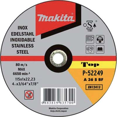 Disco abrasivo taglio ferro makita