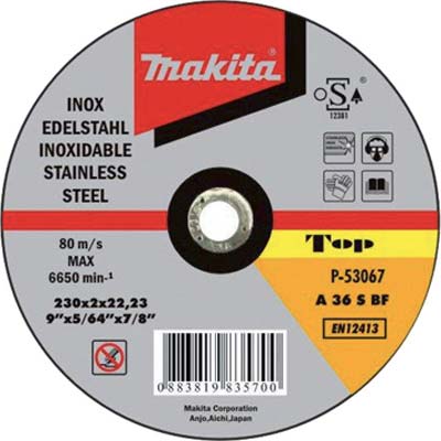 Disco abrasivo taglio ferro makita