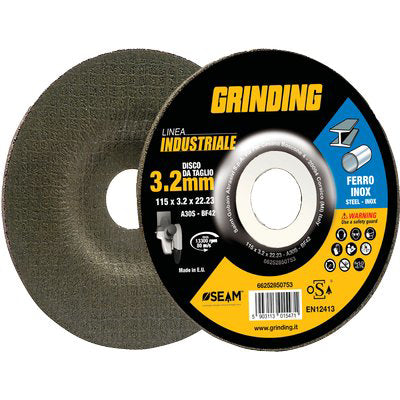 DISCO ABRASIVO TAGLIO FERRO INDUSTRIAL GRINDING