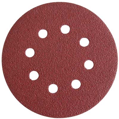 Disco abrasivo fibrato velcrato 8 fori imperial