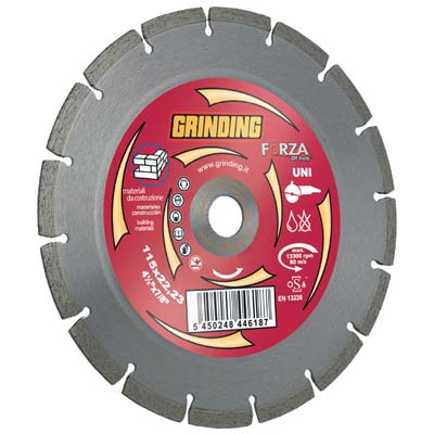 Disco diamantato settore forza grinding